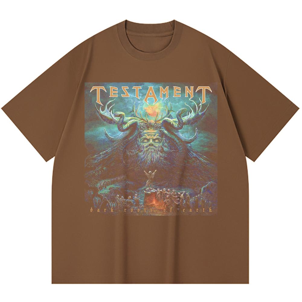 230 Gsm %100 Pamuk Heavy Metal Tişört Rock Grubu Popüler Müzik Baskılı Unisex Ağır Pamuk Tişört