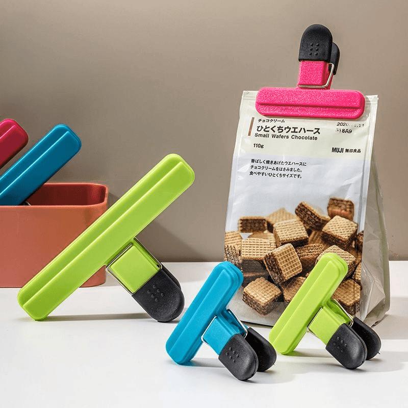 Kitchen Accessories T-Shaped Food Packaging Leak-Proof Moisture-Proof Plastic Bag Strong Sealing Clip Kitchen Gadgets