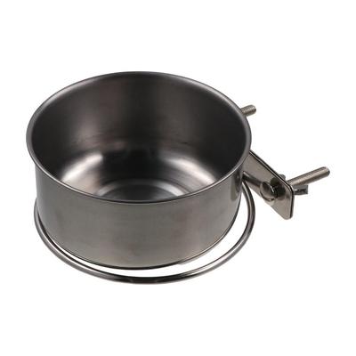 Water Bowl Bird Bowls Stainless Steel Parrot Food Bowl Drinking Feeder Parakeet Feeder  Wild Bird