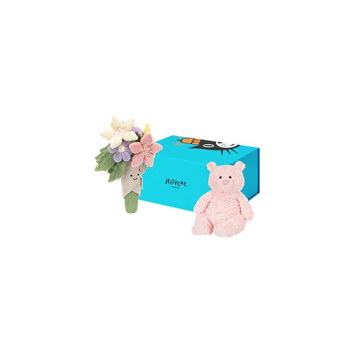 

JELLYCAT Interesting Items Sweet Style Heartfelt Box Dolls Plush Doll 22cm/31cm Height In Sitting Posture BUN260234