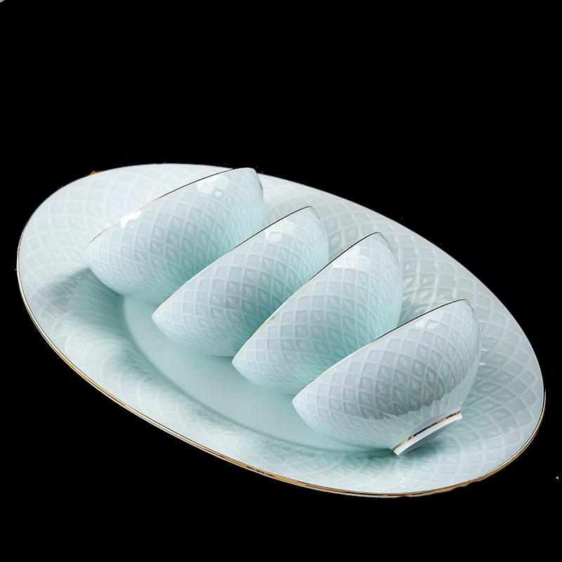 Jingdezhen Ceramic 83-Piece Chinese Style Dinnerware Set