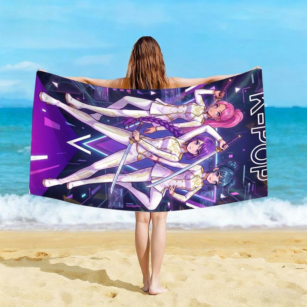 K-POP Style Beach Towel Girl Group Super Absorbency Suitable for Summer Vacation Yoga and Family Fitness Perfect Gift For Family