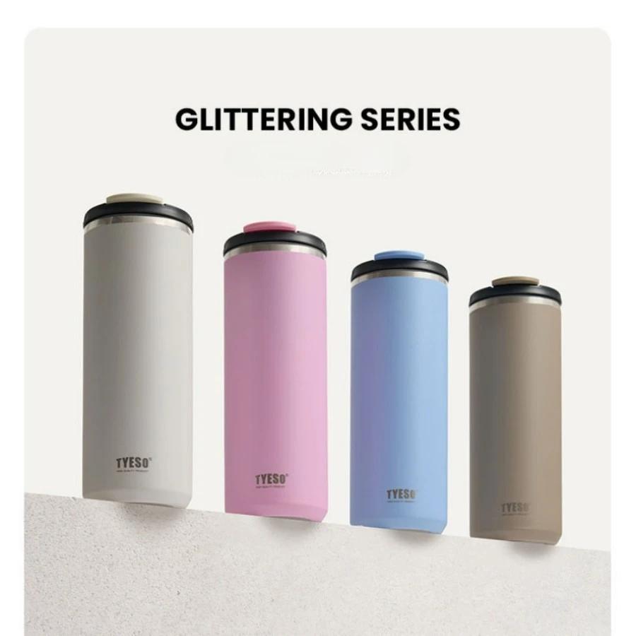 Tyeso 600ML Vacuum Flask Insulated Travel Tumbler Large Capacity Cup for Office Car Hot Cold Portable Thermoses Drinkware