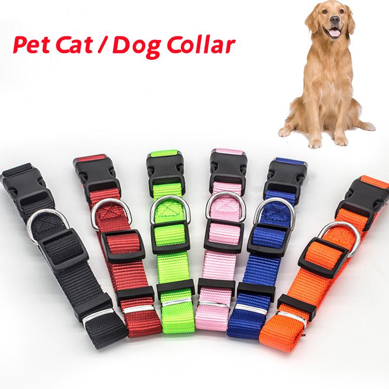 Adjustable Pet Collars Nylon Puppy Kitten Collar Strong Durable Neck Band Suitable For Small And Medium Cats Dogs Accessories