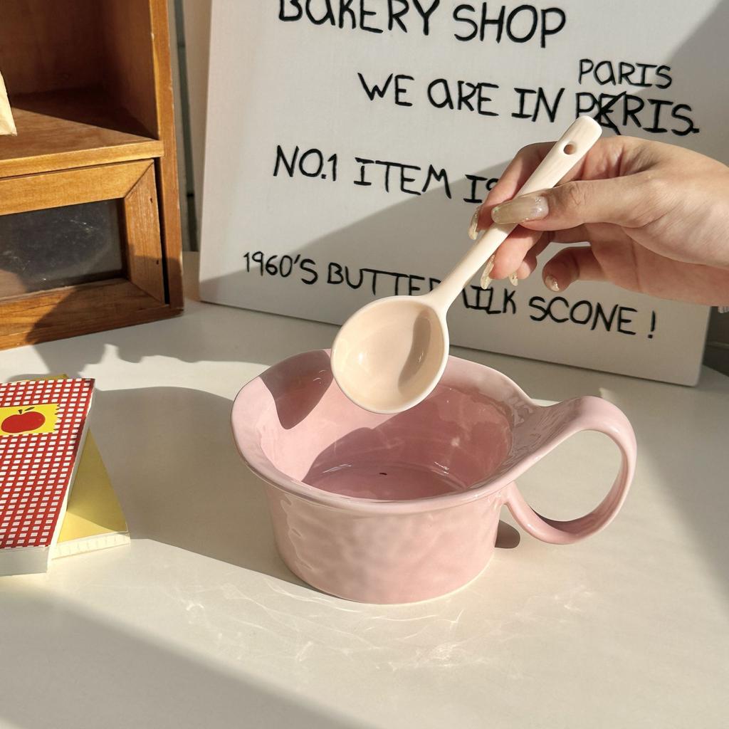 High Value Design Ceramic Mug Afternoon Tea Milk Coffee Cup Household Large Capacity Drinking Cup Oat Cup