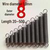 In stoc: Arc de prelungire cu cârlig, Diametru sârmă 1,0 mm, Diametru exterior 8 mm, Lungime 30-500 mm