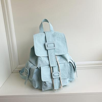Lightweight Trendy Women's Backpack Multi-pocket Slack Sense Commuter Student Schoolbag Large Capacity Leisure Travel Backpack