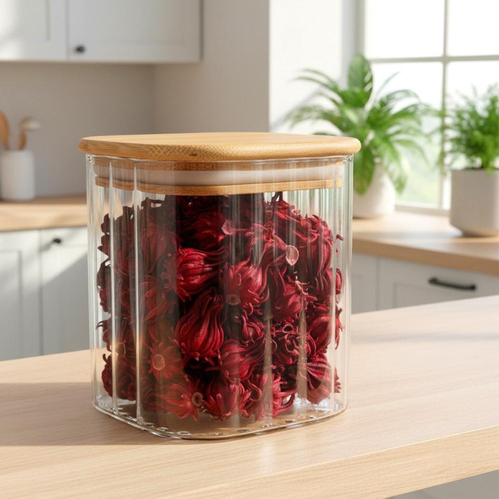 Glass Container for Loose Products with Lid and Seal 750 Ml