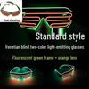 Voice-Controlled LED Trendy Light-Up Shutter Glasses for Festivals