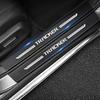 For TRACKER Badge Car Door Sill Protector Rear Trunk Bumper Threshold Anti-Scratch Stickers Carbon Fiber Accessories