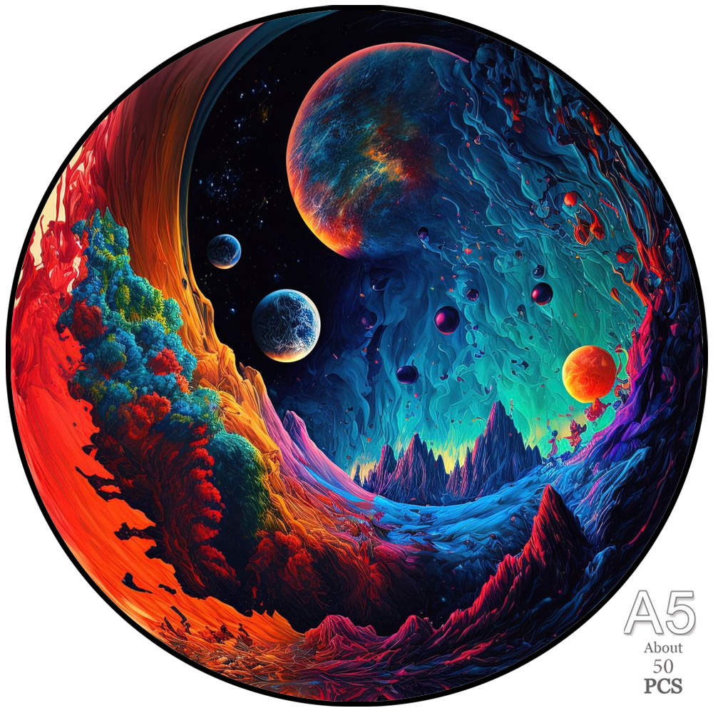 Unique Elephant Wooden Puzzle Adult Stress Relief Toys Circular Animal Shapes Holiday Birthday Gift Wood Jigsaws