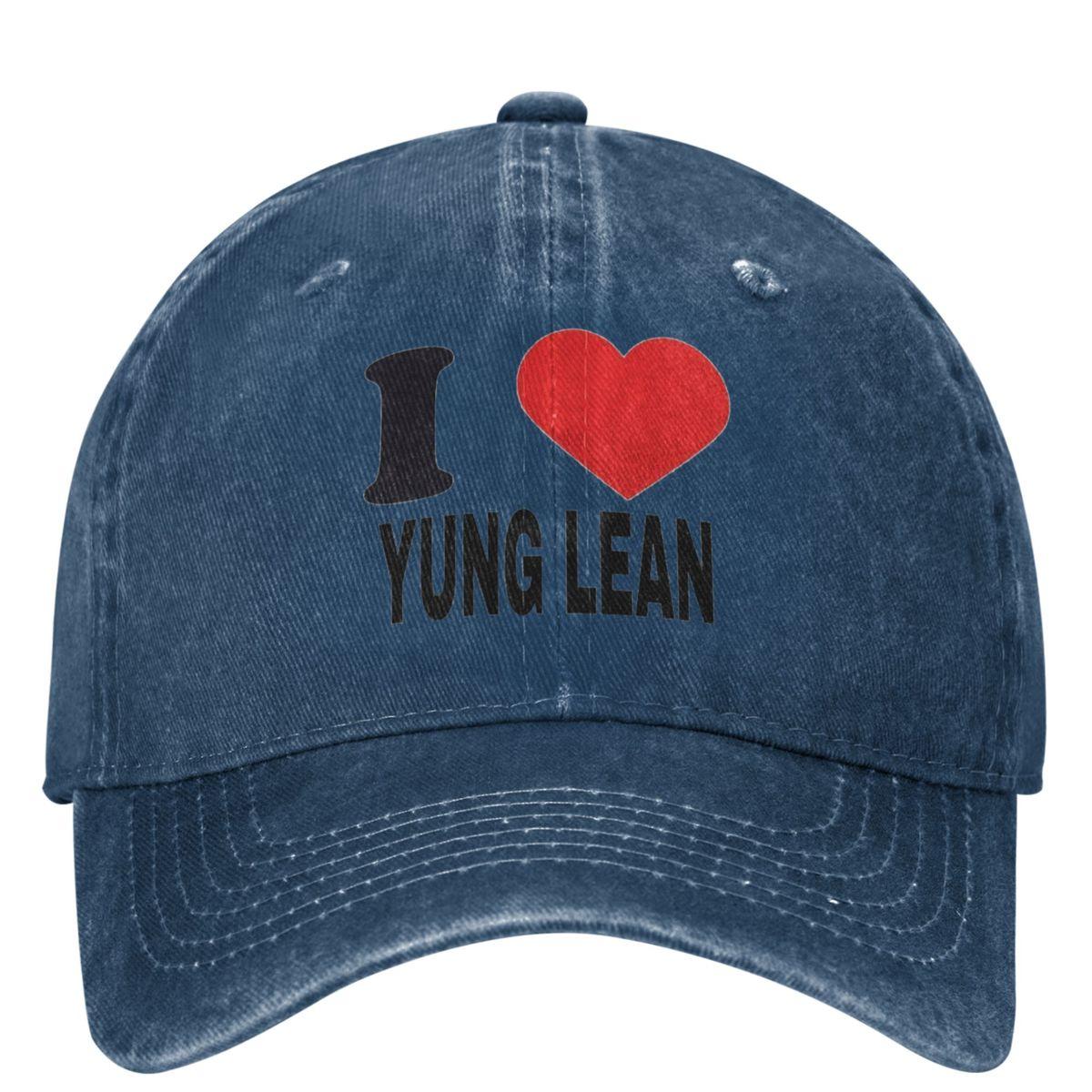 

I Love Yung Lean Baseball Cap Swedish Rapper Outdoor Sport Breathable Hip Hop Hats Couple Women Casual Designer Baseball Caps One Size