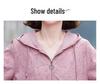 Women's Sun Protection Printed Hooded Jacket - Breathable, Loose-Fit for Middle-Aged and Elderly