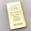 1 COPY CREDIT SUISSE 1OZ Gold-plated Bar Commemorative Coin Collection of Commemorative Coins with Different Numbers