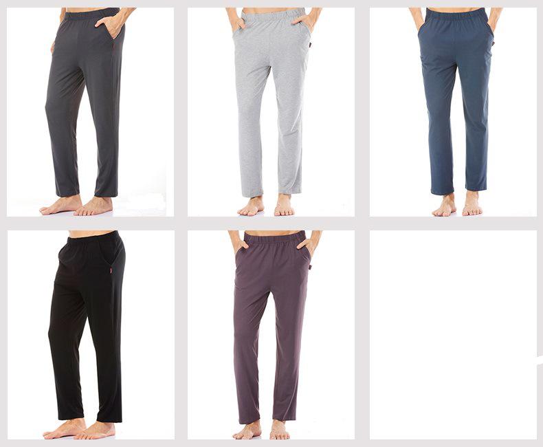 Yilanlu Men's Modal Cotton Loose Pajama Pants - Lightweight Summer Air-Conditioned Trousers