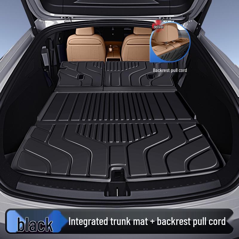 BYD Song PRO 2024 Trunk Mat TPE - Tail Box Mat for Interior Accessories Integrated TPE Mat with Backrest Hanging Strap