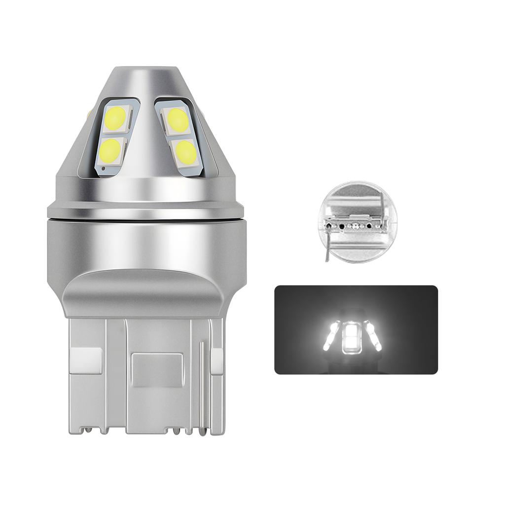 2PCS T20 7440 W21W WY21W 1156 BA15S BAU15S LED Bulbs P21W PY21W Car Light Turn Signal Light 12V Canbus White Red Automotive