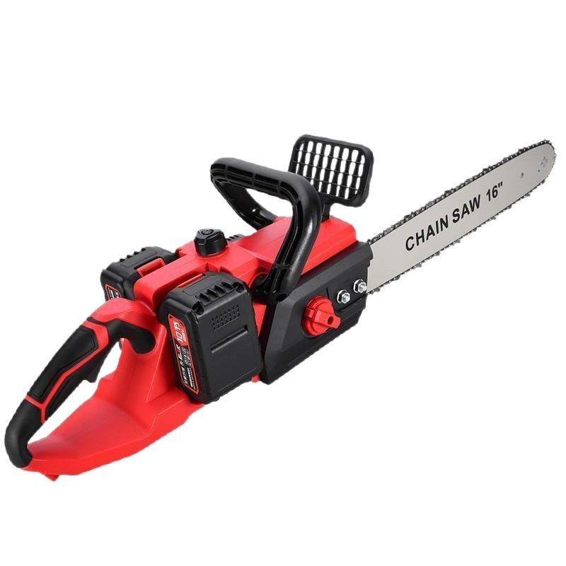 Bei Xu 16" Rechargeable Electric Chainsaw with Dual Batteries - High Power Lithium Saw for Garden and Woodworking.