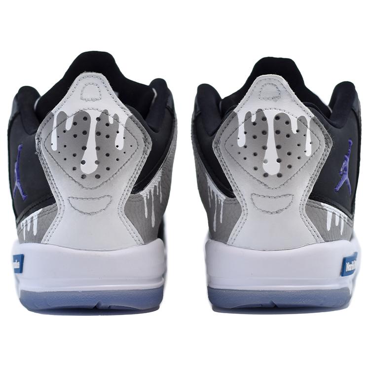 Jordan Courtside 23 Stuffed Oreo Slip Resistant Abrasion Resistant Mid Top Vintage Basketball Shoes Men's Black White AR1000-104(Team96-)