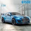LLI6 Large 1:18 Ford Mustang GT500 Miniatures Alloy Diecast Metal Vehicle Model Desk Desktop Collection Decorative Hobby Ornaments
