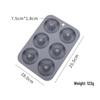 Silicone 6-Cavity Round Donut and Cookie Mold for DIY Baking