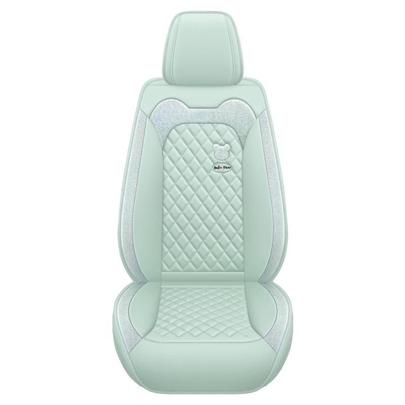 Universal Full Leather Car Seat Cover – All-Season, Cute Design, Full Surround Fit