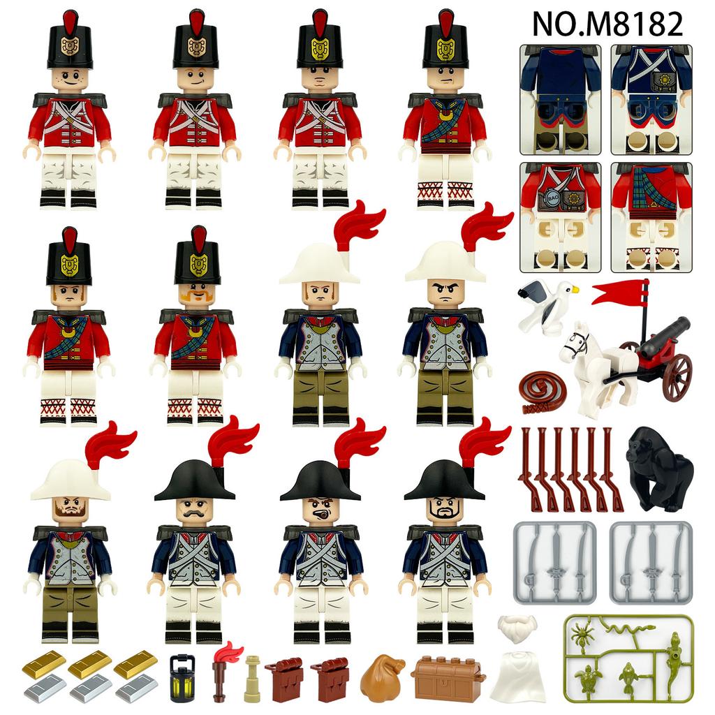 Schneeleopard Spezialkräfte Miniatur M8203 Schild Kinder Zusammenbau Kleine Partikel Baustein Spielzeug Drohne