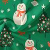 3pcs Christmas Snowman Tree Bedding Set - Ultra-Soft, Breathable, Light Beige-Friendly, Durable, Wrinkle-Resistant, Fade-Proof