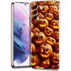 Transparente Handyhülle für Samsung Galaxy S25 S24 S23 S22 S20 S21 FE Ultra S24 S23 S10 S10E Plus Halloween-Stil Muster