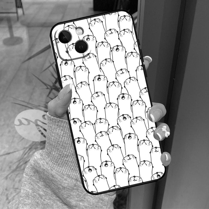 Sea Otter Pattern Case For iPhone 16 Pro Max 15 14 12 11 13 17 Pro Max Plus 12 13 Mini 16e 17 Air Back Cover