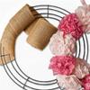 Christmas Holiday Wire Mesh Wreath Holder 12 Inches Circular DIY Decor for New Year Valentine Wedding Garden Party 6 Pieces Flower Wreath