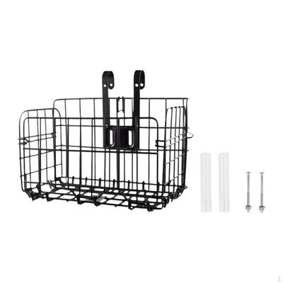 Bicycle Basket Front Decor Removable Handlebar with Hook for Bikes