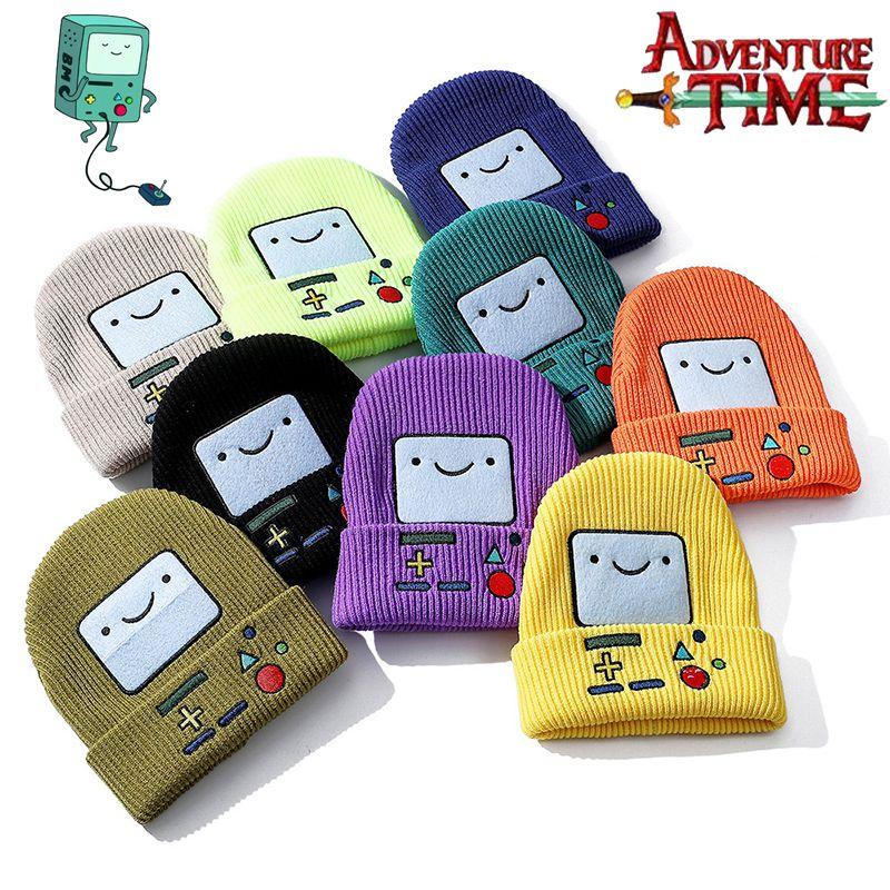Adventure Time With Finn And Jake Soft Knit Beanie Hat For Cosplay And Warmth