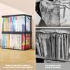1 Stück Klare PVC-Aufbewahrungsbeutel mit Klappdeckel & Sichtfenster - Stapelbare Organizerbox, Robuste Transparente Aufbewahrungsbeutel