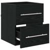 Washbasin Cabinet Black Oak Effect 38.5 x 41 x 48 cm