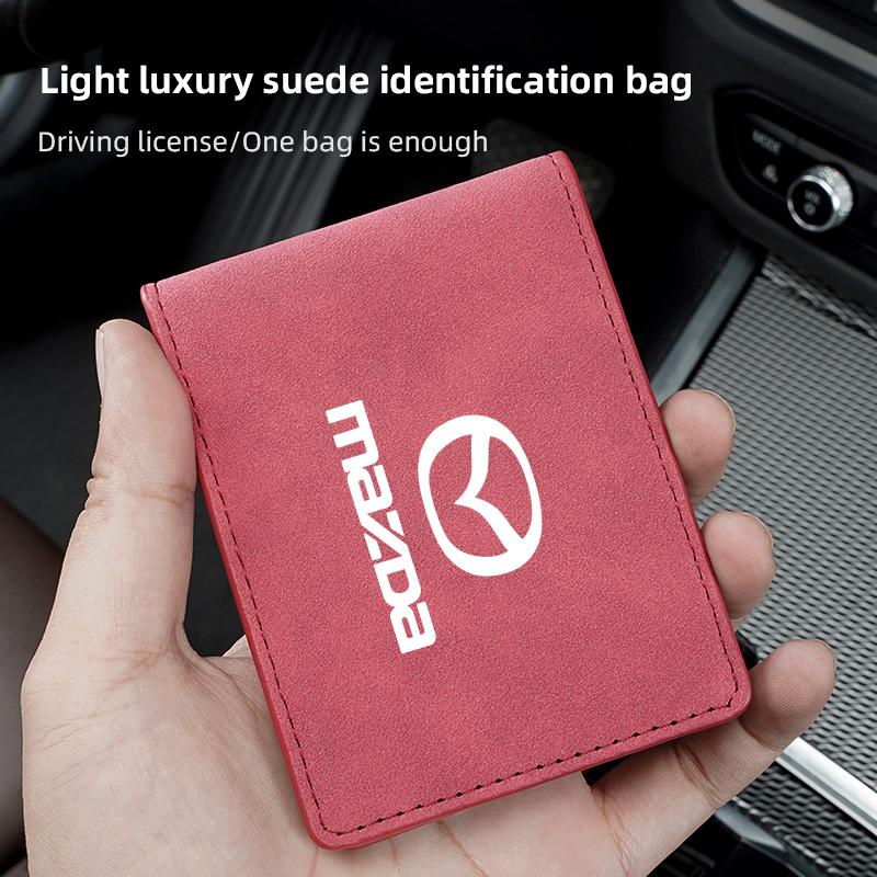 Car Driving Documents Case Credit Card Holder For Mazda 3 6 CX5 2 CX3 CX9 MX5 RX8 Axela Demio Atenza MS GJI