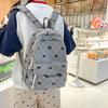 Schoolbag Schoolbag Girl College Style Bow Schoolbag Korean Version Harajuku Large Capacity Strip Backpack Cute Sweet Backpack
