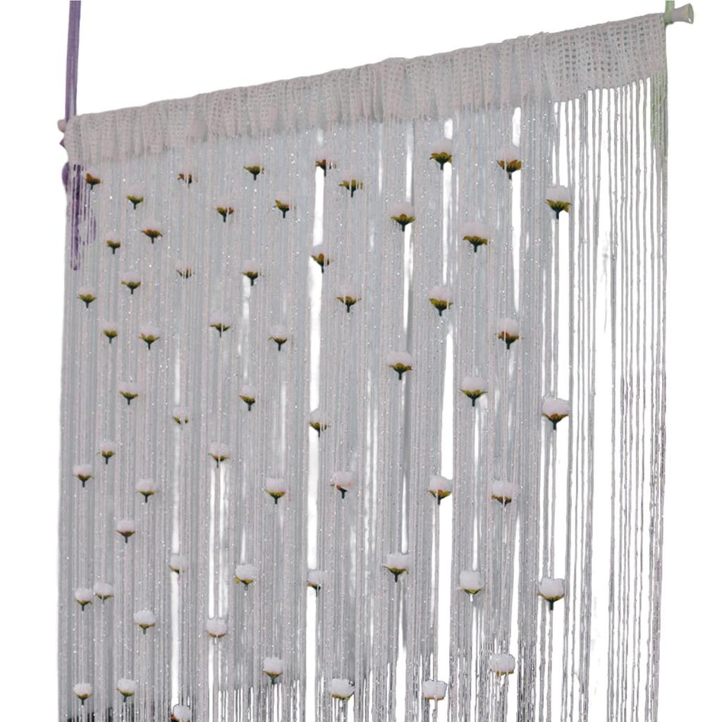 Privacy And Style Combined With Rose Thread Door Curtain Door Screens For Keeping Out Flies