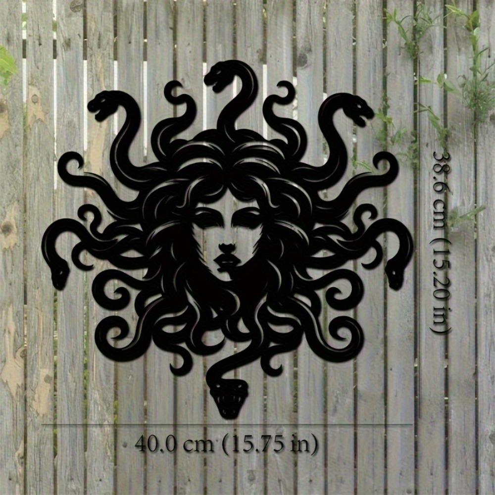 

Gothic Medusa Wall Decor Black Iron Art Ready to Hang Home Wedding Halloween Gift black