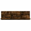 Wall Cabinet 100 x 16.5 x 30 cm Smoked Oak Wood Based Material