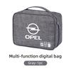 czxkqr1 Car Data Cable Storage Bag Waterproof Travel Organizer Bag USB DataLine For Opel Corsa Astra Insignia Vectra Zafira Meriva Mokka