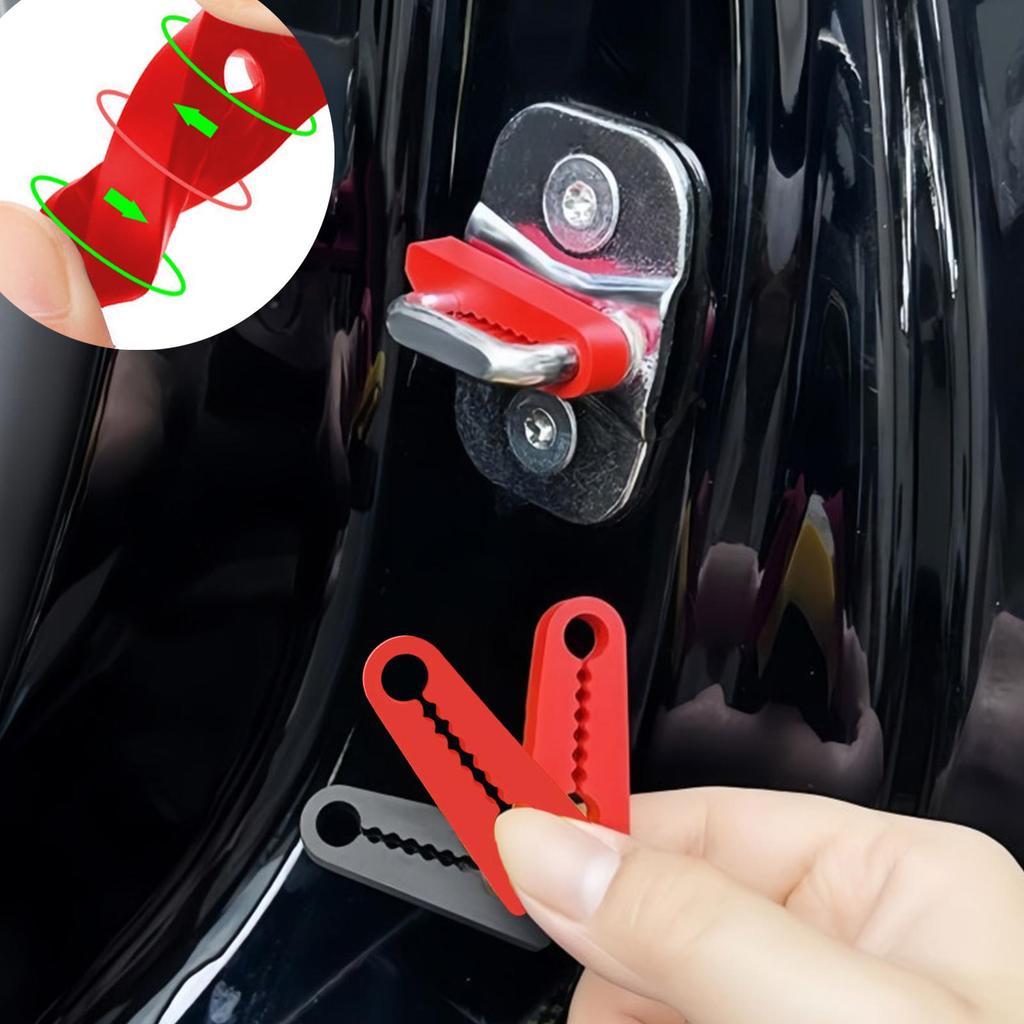 4 ks zarážka dveří auta Tlumič nárazů Dveře auta Snížení hluku Bezpečné uchycení Silikonová západka dveří Ochranný kryt Tlumicí polštářek Protinárazová podložka dveří auta