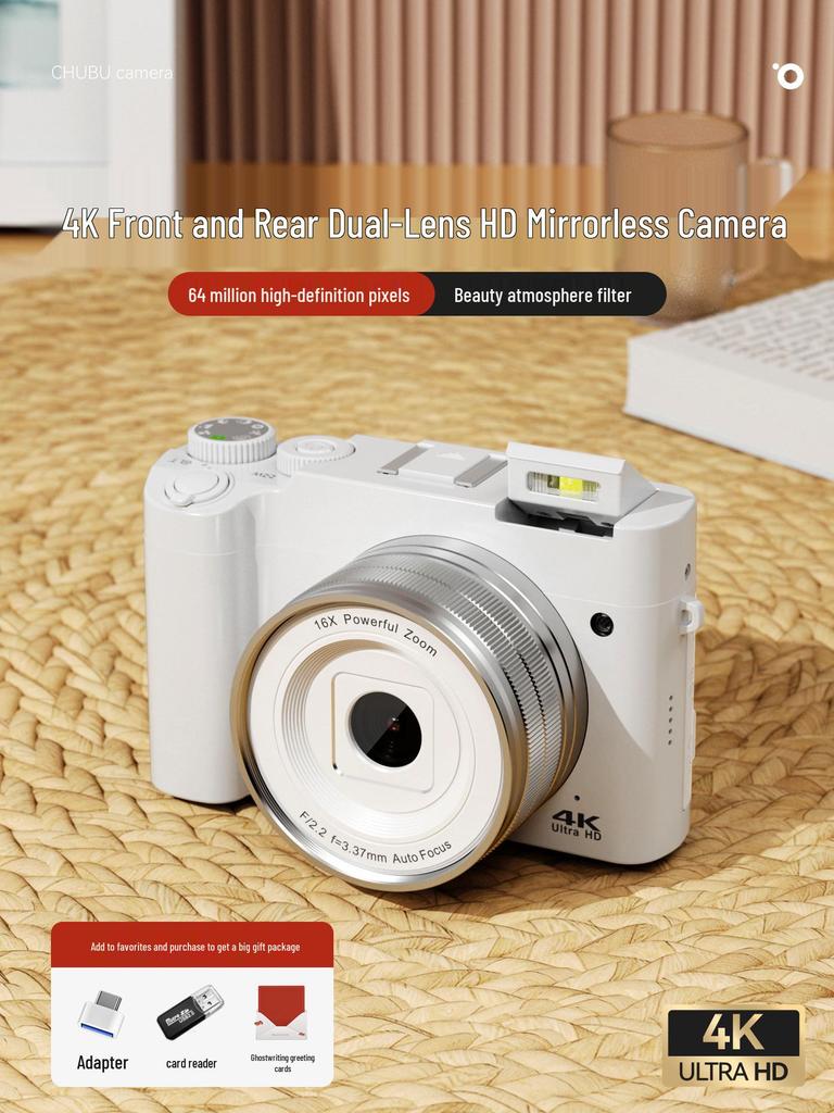 HD Dual Camera Digital SLR for Vlogging & Selfies - Entry-Level Travel Camera for Students