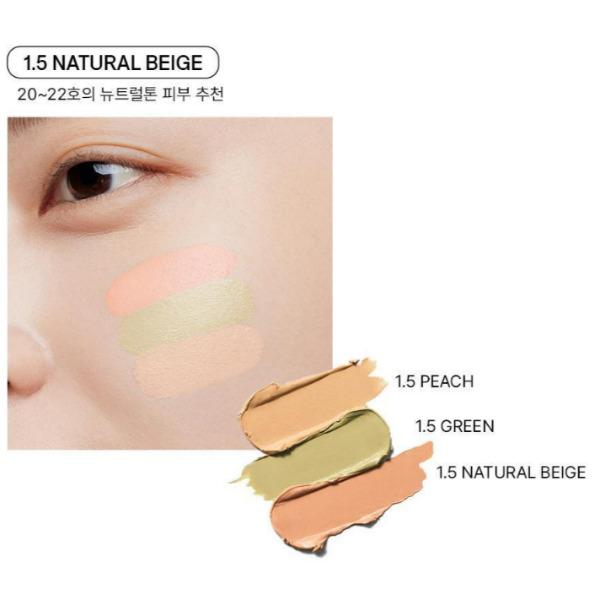 The Saem Podkład Cover Perfection Triple Foundation Balm 3 kolory (Jasny Beż • Naturalny Beż • Głęboki Beż)