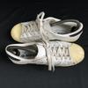 adidas originals superstar leather sneakers US6 24 men's white trefoil(USED)