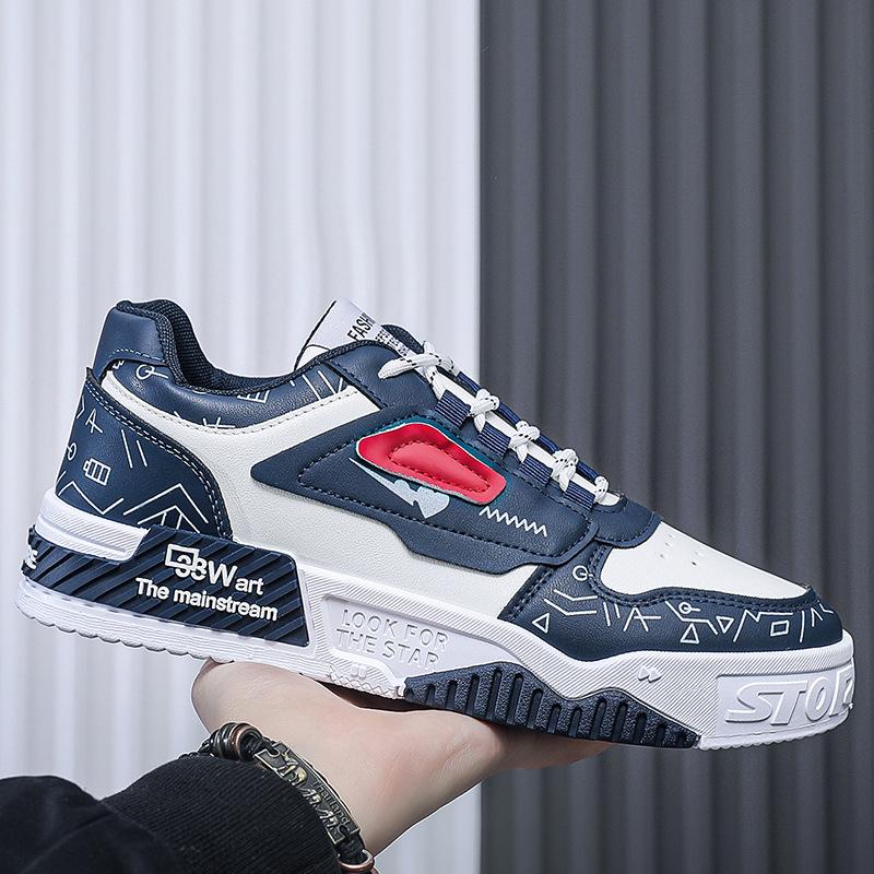 Men's Board Shoes Students Sports Casual Shoes, Men Korean Fashion Men's Shoes Trend Single Shoes