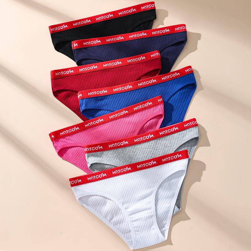 

7 шт. женские трусики в полоску, сексуальные женские трусы, дышащие хлопковые трусики, женское нижнее белье, низкая посадка, женское белье XS-L L разноцветный