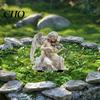Retro Angel Decoration Garden Stake, Playing The Violin 2D Acrylic Decoration, Waterproof Yard Art Stake for Outdoor Lawn Planter Decor Gift Idea
