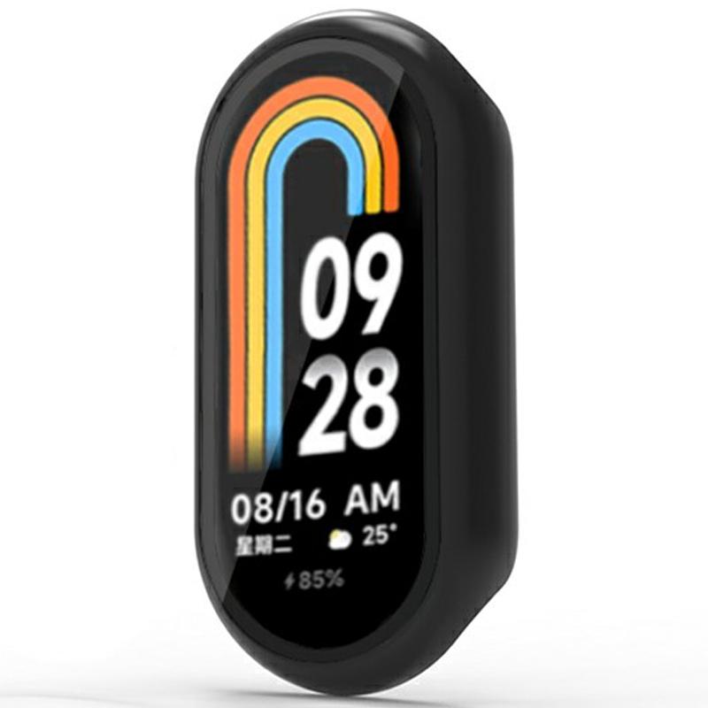

Для Xiaomi Mi Band 9 Ceramic Edition Противоударный корпус из ПК с встроенной защитной пленкой из закаленного стекла C