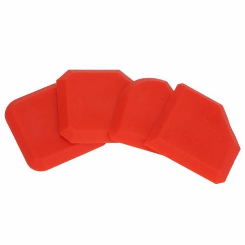 4-Piece Silicone Sealant Remover and Caulking Tool Kit with Smoother, Finisher, Scraper, and Cleaner for Beautifying Glass Adhesives